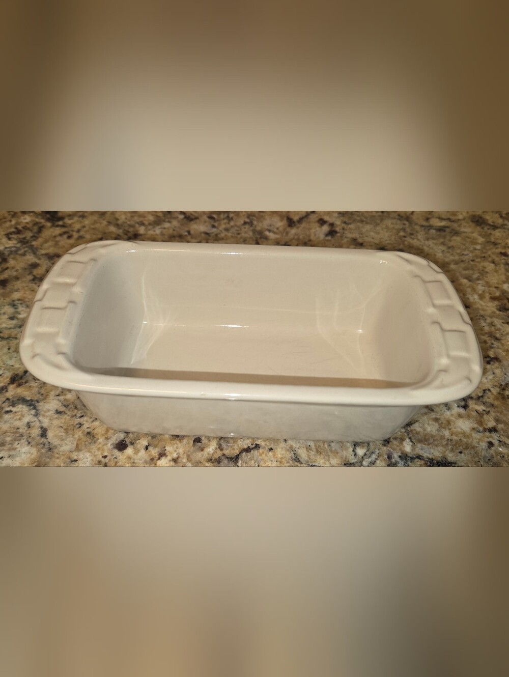 VTG EUC Longaberger Woven Traditions Mini Loaf Pan 8" x 4"